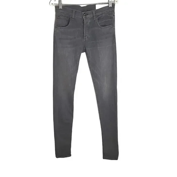 RAG & BONE Mens Jeans Grey Fit 1 Extra Slim Legs Button Fly Denim Size 31 - Picture 9 of 15